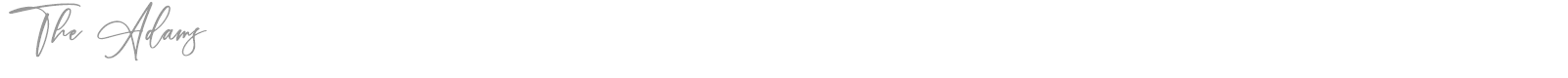 The Adams font preview